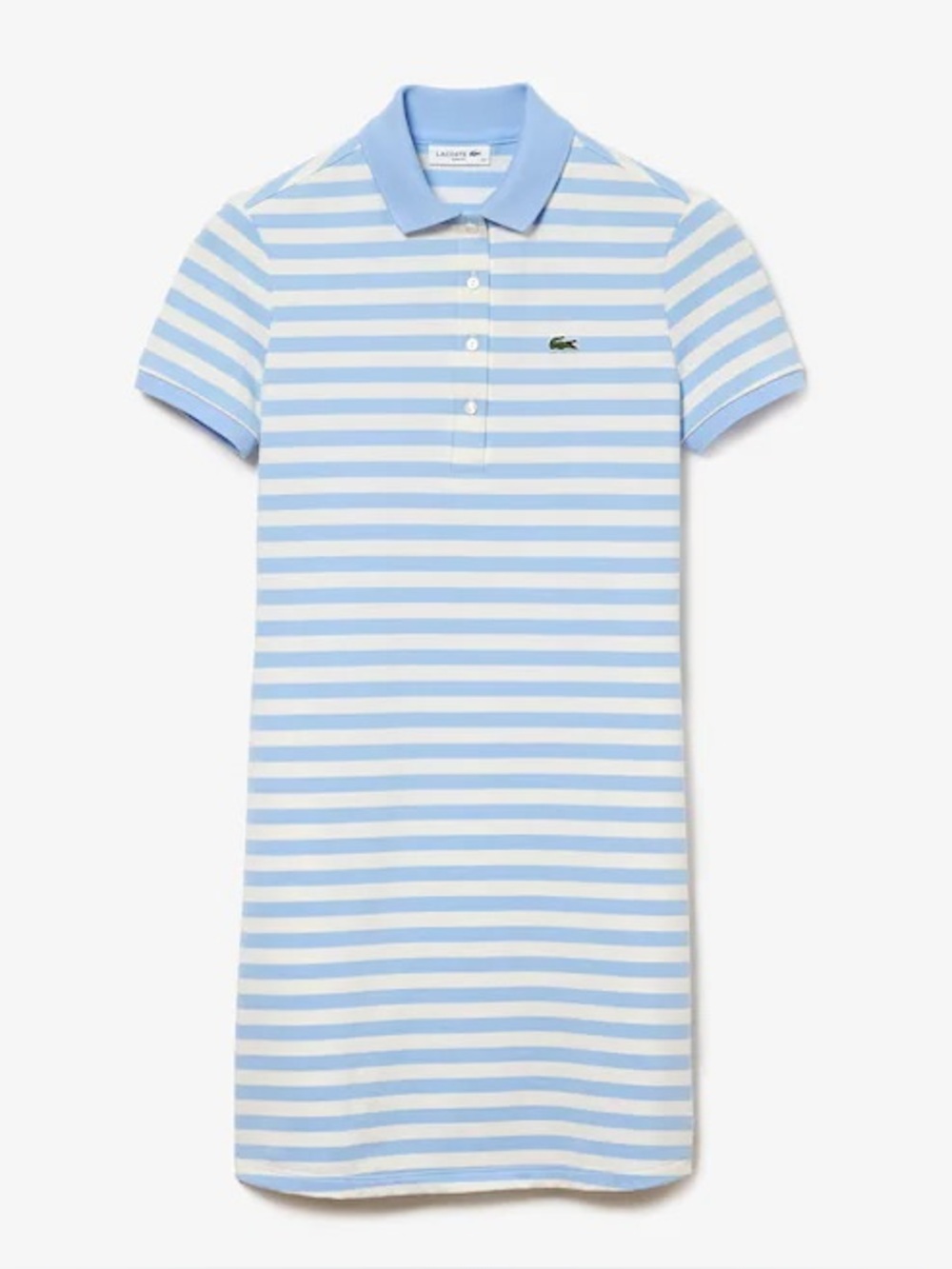 Lacoste Light Blue & White Striped Polo Dress size 44